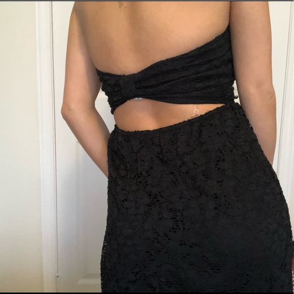 ARDENE Black Lace Strapless Dress - Picture 3 of 5